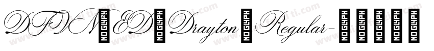 DFVN ED Drayton Regular字体转换